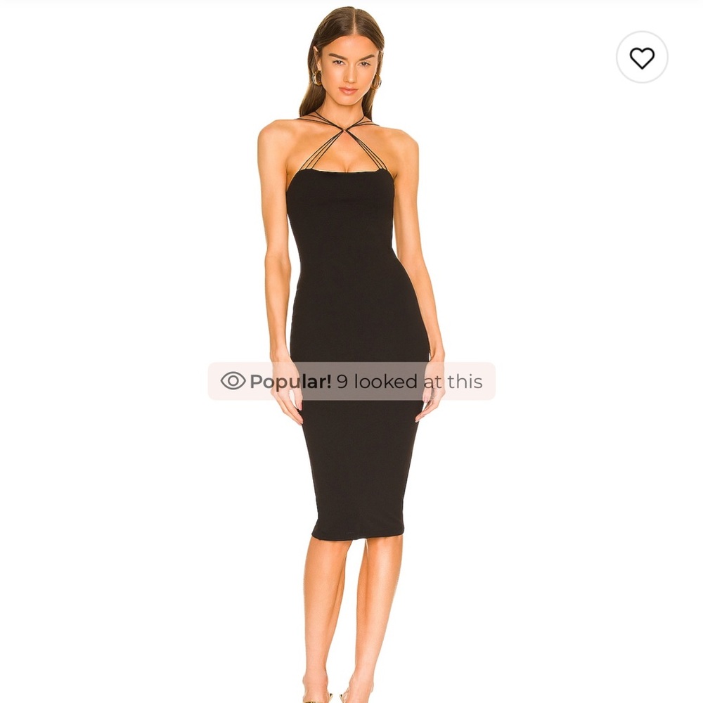 Nookie Trinity Two-Way Midi Dress — Black